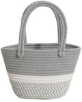 DYARCHY Handmade Cotton Rope Tote Bag | Eco-Friendly Multipurpose Handbag for Women | Casual Shoulder Bag for Shopping, Picnic, Travel & Everyday Use (GREY)