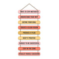 Artvibes Ways To Stay Motivated Quotes MDF Wood Wall Hanger Ornaments | Quotes Decor Item | Motivational Wall Decor | Wall Accent | Graphic Art | Gift Items | Office Wall Decoration Items (WH_9307N)