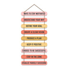 Artvibes Ways To Stay Motivated Quotes MDF Wood Wall Hanger Ornaments | Quotes Decor Item | Motivational Wall Decor | Wall Accent | Graphic Art | Gift Items | Office Wall Decoration Items (WH_9307N)