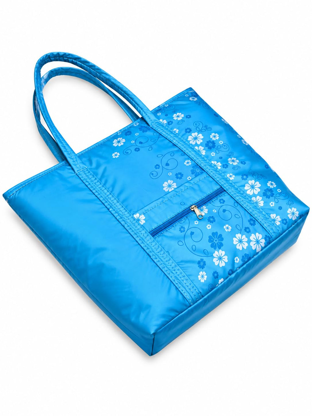 SIVIBAG Foldable Travel Tote Bag for Women | Waterproof Lightweight Large Capacity Shoulder Bag with Zippered Pocket | College Office Gym Shopping & Daily Use