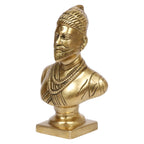 ARTVARKO™ Brass Elegant Chatrapati Shivaji Maharaj Idol The Legend of Maharashtra Statue Murti Statue for Home Office Décor Gift Item 6 Inch.