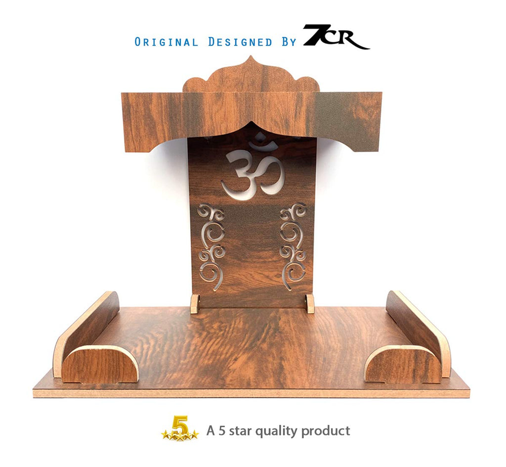7CR Art and Craft Wall Mounted Temple (Brown, Standard)