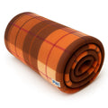 PWI Supersoft AC Blanket for Single Bed – Lightweight Fleece Blanket 60x90 Inches | Skin-Friendly, All-Season, Travel-Friendly, Ideal for AC Rooms & Mild Winters-Brown Kafalo