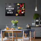 VIBECRAFTS 2 Pieces Kitchen's Quotes With Vegetable Canvas Wall Painting Fitted With Wooden Frame For Home | Office | Living Room | Gifts(PTVC2Pcs1_17511)