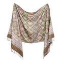 EKAN Printed Soft and Warm Stoles For Winter Season Use for Girls and Women for Gifting (Full Printed Stole Beige)