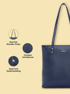 Lavie Pavo Women's Tote Bag (Blue, Navy)