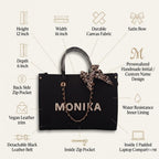 customized hand bags for women | Personalized Tote Bag | personalised gift for women | Personalized Name Tote | Stylist Shoulder Bag | Ladies Purse | customised gifts |gift for woman