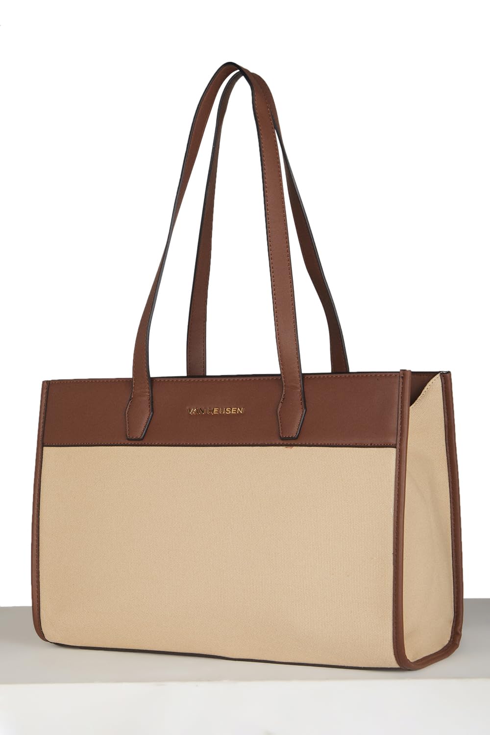 Van Heusen_Womens__Tote Bag_(VWSS25SMU0237_BEIGE/BROWN_)