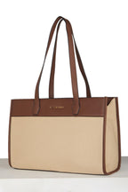 Van Heusen_Womens__Tote Bag_(VWSS25SMU0237_BEIGE/BROWN_)
