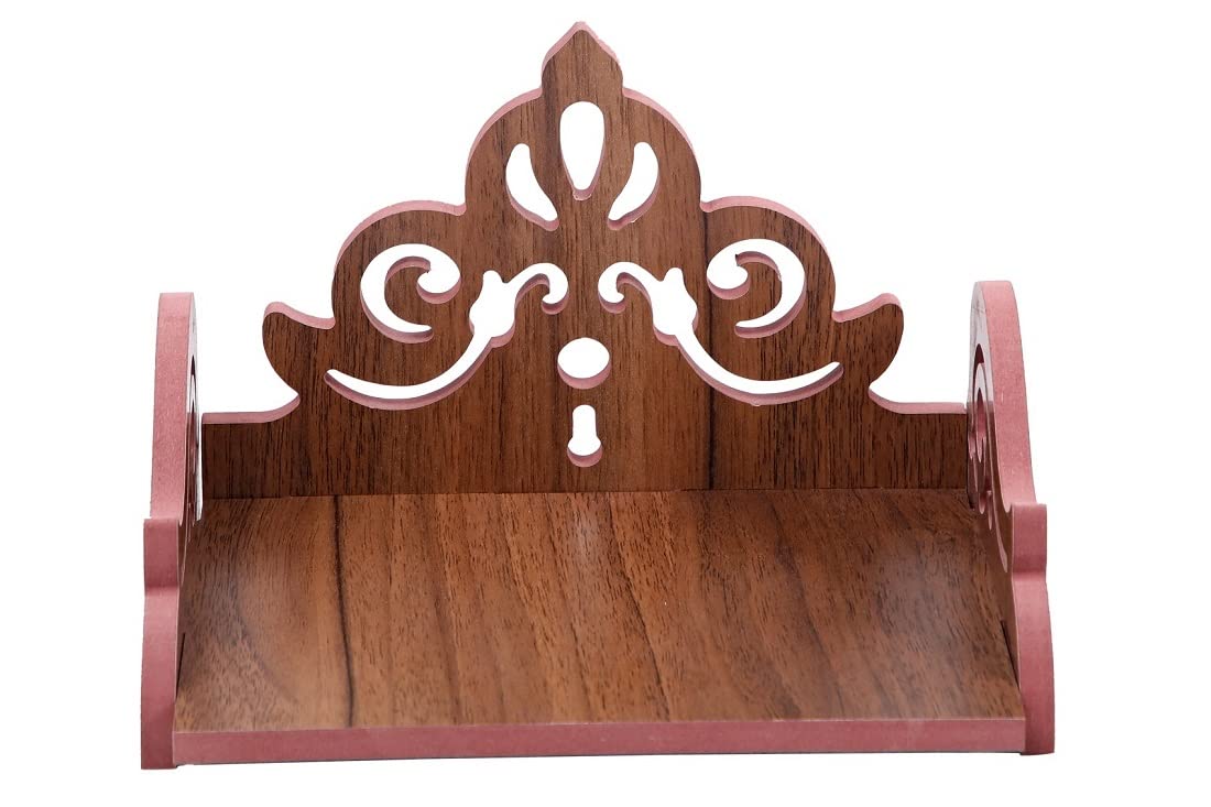 Lyrics Creation Art and Craft Wooden Beautiful Plywood Mandir Pooja Room Home Decor Office OR Home Temple Wall Hanging Product (Brown)