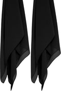 MIRTAZ Women's Chiffon Hijab Combo Pack of 2 | Premium Soft Lightweight Muslim Head Scarf for Girls & Women | Plain Solid Hijab, Dupatta, Stole | 180 x 70 cm