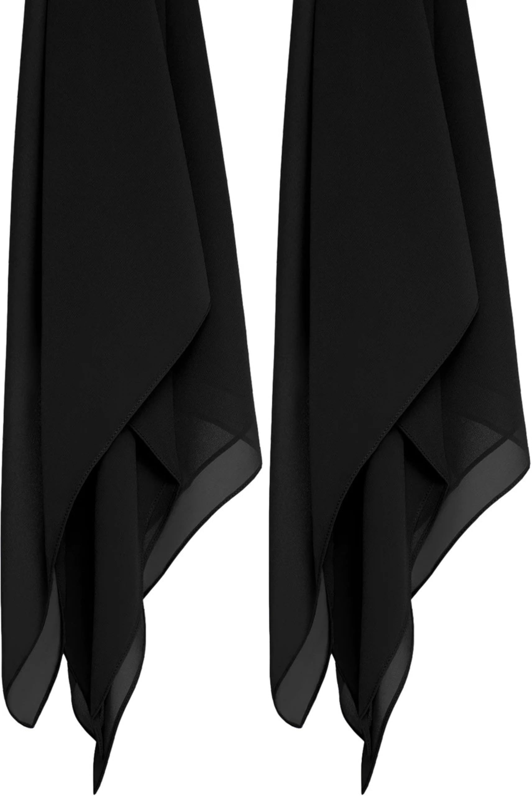 MIRTAZ Women's Chiffon Hijab Combo Pack of 2 | Premium Soft Lightweight Muslim Head Scarf for Girls & Women | Plain Solid Hijab, Dupatta, Stole | 180 x 70 cm
