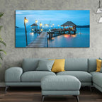 VIBECRAFTS Canvas Paintings for Living Room Drawing Room Canvas Wall Painting of Tropical Resort in Thailand for Homedecore|Office|Gift|Livingroom|Bedroom(PTVCH_2383)