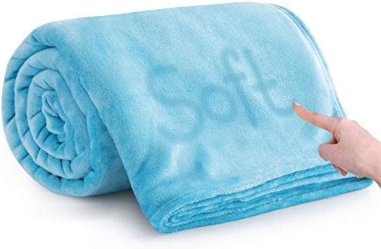 VAS COLLECTIONS® Premium Plush Single Blanket | 200 GSM Lightweight Cozy Soft for Bed, Sofa, Couch, Travel & Camping| 150x220 cm or 60X86 inches | Sky Blue Kafalo