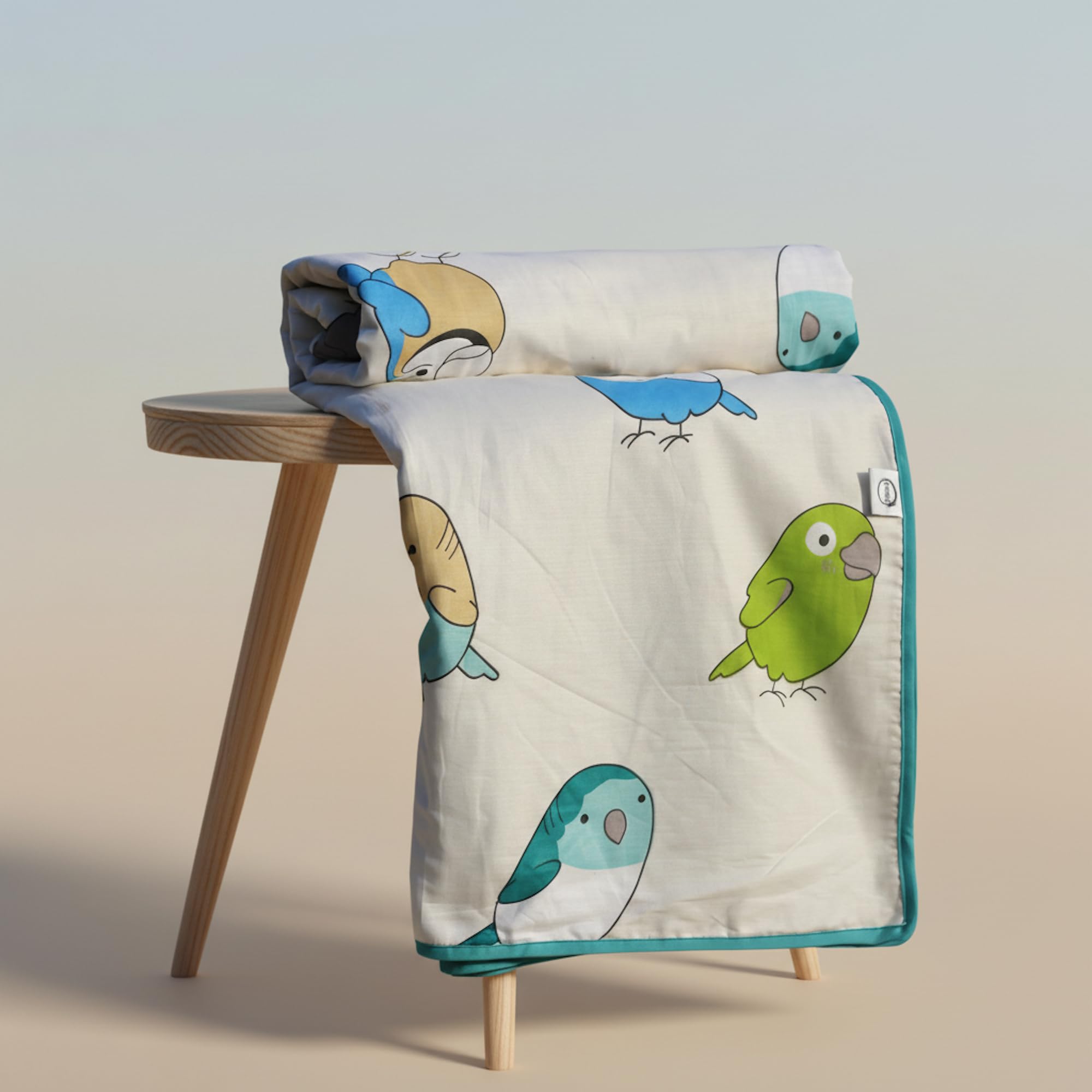 Loreto 100% Cambric Cotton Dohar Single Bed, AC Blanket, 58 x 88 inches Kafalo