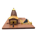 DevaDarshan Kedarnath Temple Miniature Model Set with Shivling, Nandi & Bhimshila | Spiritual Home Decor Showpiece | Hindu Temple Replica | Religious Gift for Puja Room, Mandir & Office Decor