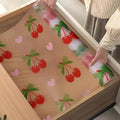 ElastPro (45 cm X 1.5 m) Printed Shelf Liners for Kitchen Shelves, Fridge Mats, Kitchen Cabinet Drawer Mat Sheets (Cherry Print) Kafalo