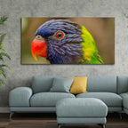 VIBECRAFTS Canvas Paintings for Living Room Drawing Room Colorful Parrot Premium Wall Painting Wall Painting Fitted with Wooden Frame for Home | Office | Gift (PTVCH_2315)