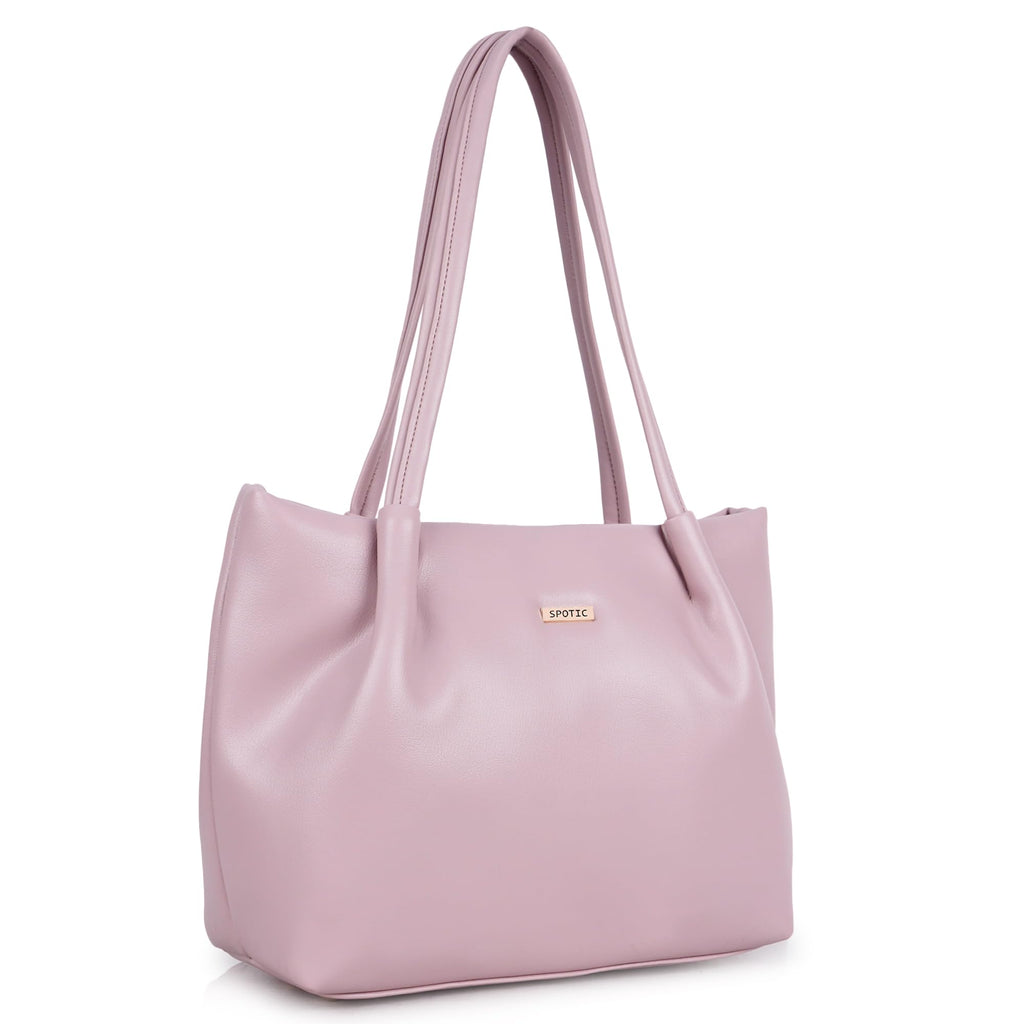 SPOTIC Synthetic Leather Premium Tote Handbag for Women – Elegant Large Shoulder Bag for Office, Work & Daily Use