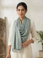 VASABA Women's Stylish Elegant Summer Cotton Stole/Scarf/Scarves with Multicolor Floral Pattern