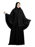 Mehar Polycotton Hijab's Modest Women's Long Casual Style Hijab Icra Feel Good Fabric Zakia Hijab (Black, Large)