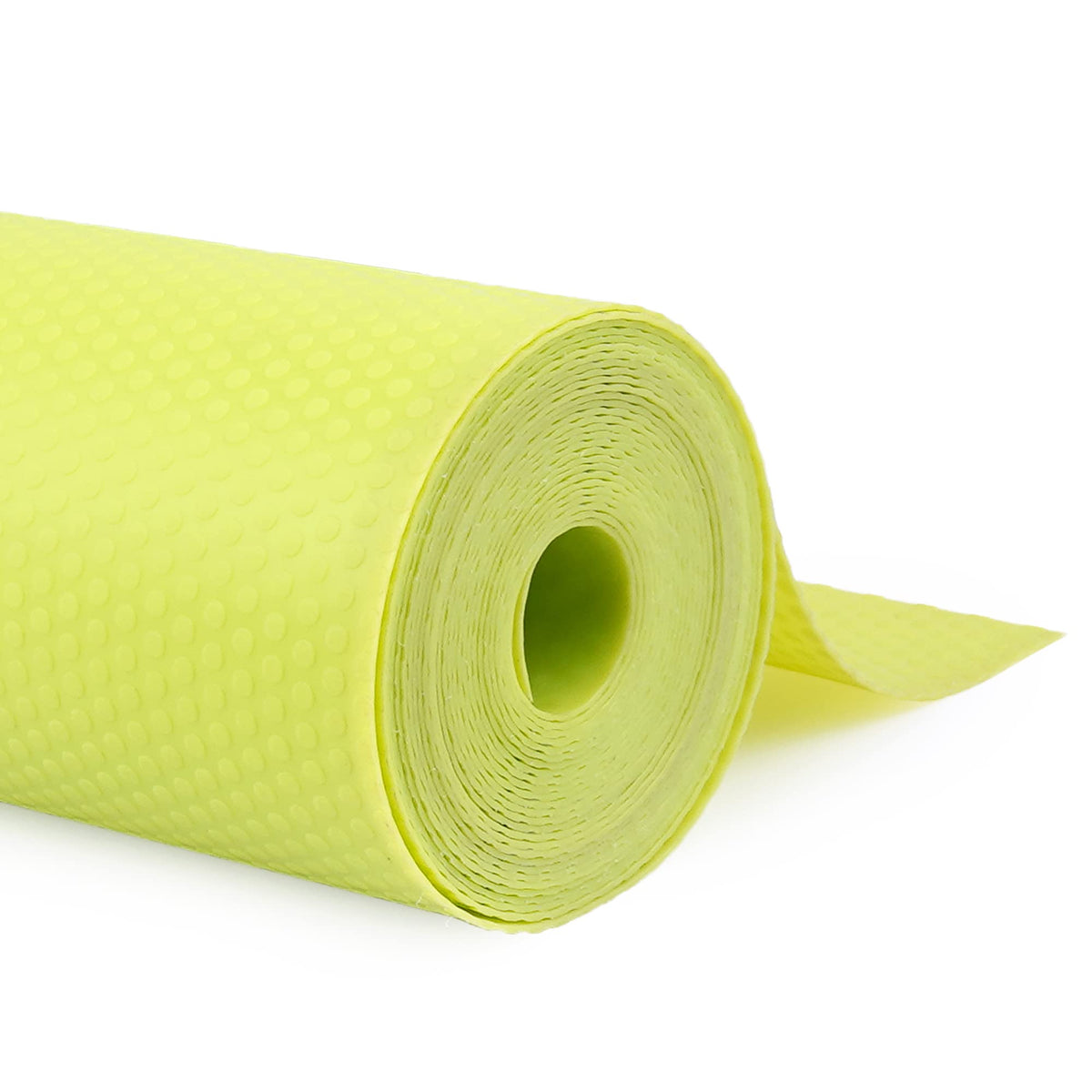 ElastPro Food Grade Washable Anti Slip Mat/Sheet for Fridge, Shelf Liner, Table, Kitchen Drawer mat (Round Dot Green, 5 Meter) Kafalo