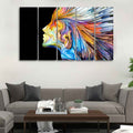 VIBECRAFTS Modern Abstract Colorful Art Wall Painting Set of Five For Home|Office|Living Room|Gift (PTVC5Pcs4_8616)