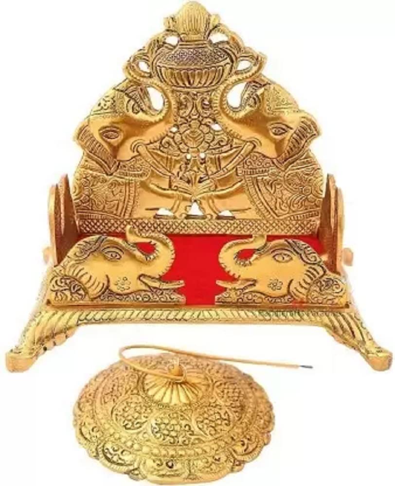 Navyaksh Metal Krishna Sihasan, Laddu Gopal Singhasan for Home and Office Metal Home Temple (Height: 18, Pre-Assembled)