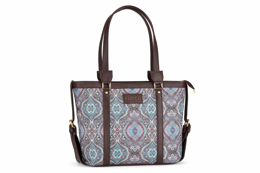 FUOCO Stylish Handbags & Tote Bags for Women – Large Capacity Shoulder & Crossbody Side Bag with Adjustable Strap & Zipper Closure for Office, Work, College & Travel
