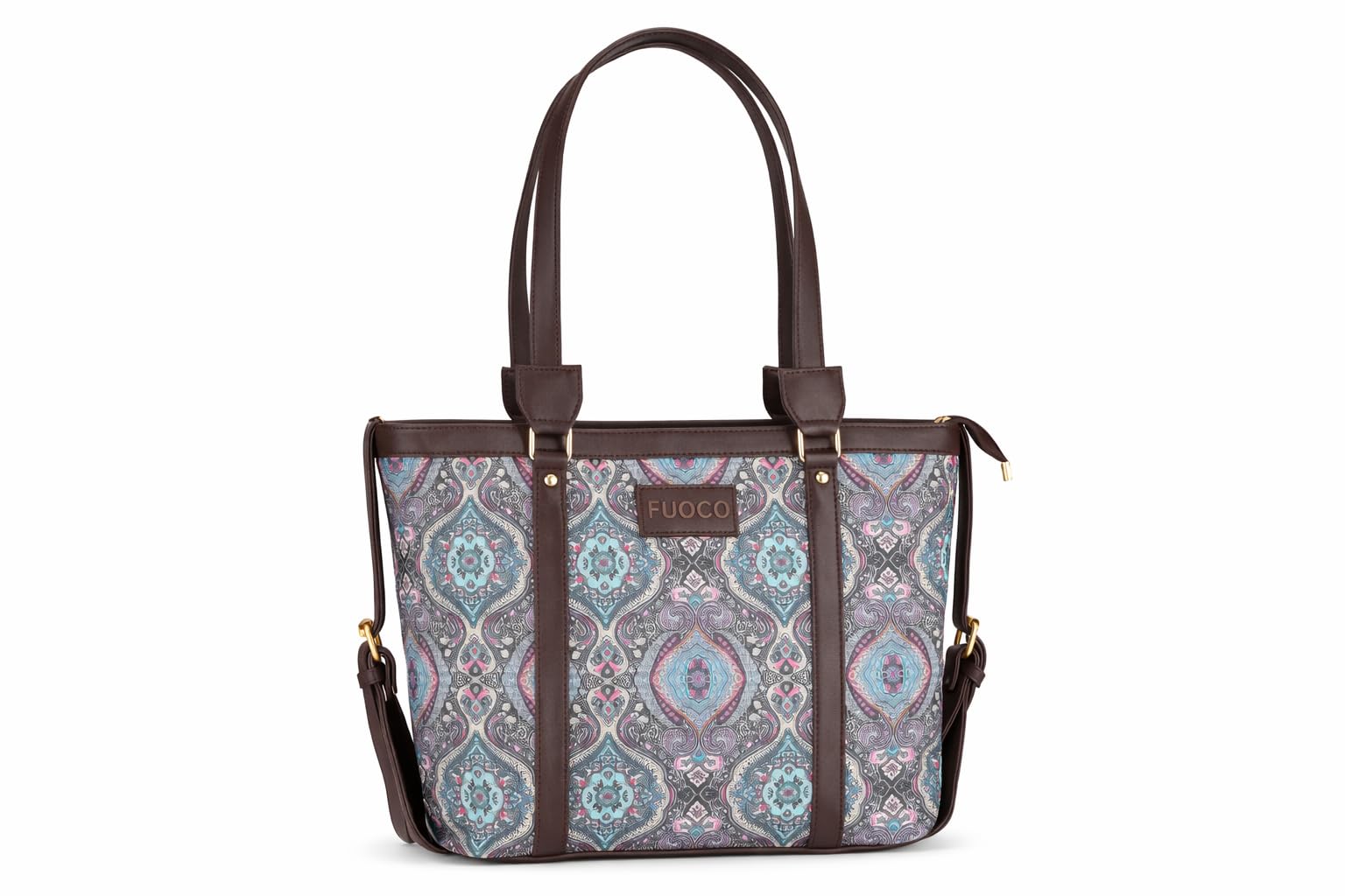 FUOCO Stylish Handbags & Tote Bags for Women – Large Capacity Shoulder & Crossbody Side Bag with Adjustable Strap & Zipper Closure for Office, Work, College & Travel