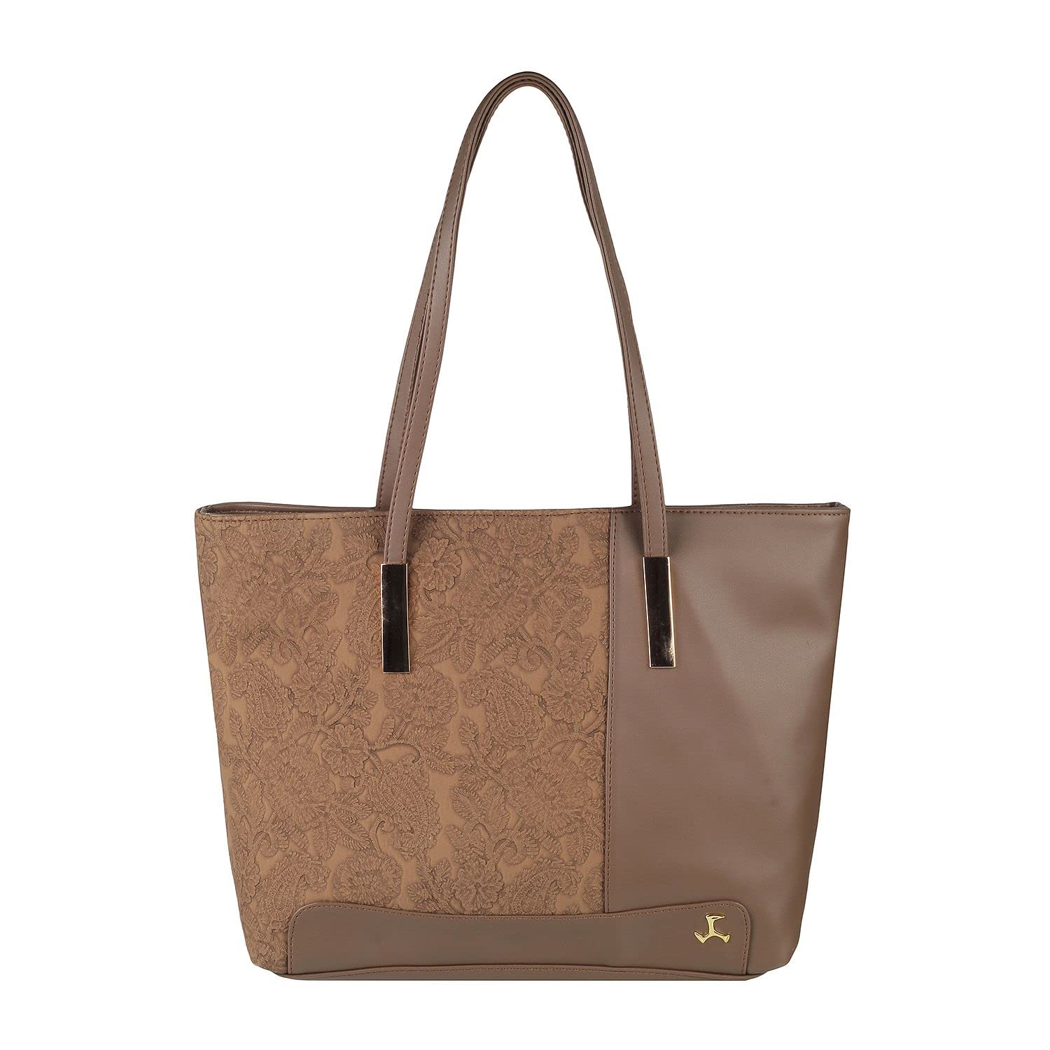 Mochi Womens Synthetic Brown Tote Bag (One Size)