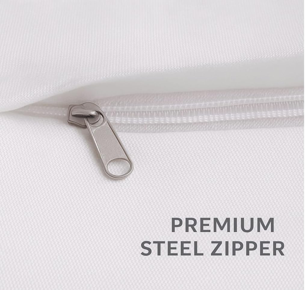 AMAZE ATTIRES Velvet Cushion Cover 18x18 Inch – Set of 7 Decorative Throw Pillow Covers for Sofa, Couch or Bed – Designer Printed Square Cushion Covers – Home Decor (White Red Floral)