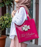 SEA MOUNT Ted Baker London Multipurpose Tote Bag with Signature Bow Detail – Spacious Travel Carryall, Everyday Shopping Organiser, Durable Shoulder Handbag for Work, Office, Travel & Daily Essentials