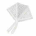 FEXLARO Floral Lace Triangle Waist Scarf for Women, Sheer Layering Hip Wrap with Adjustable Ties, White Boho Belt Accessory for Beach, Holiday, Jeans, Skirts and Hair Styling
