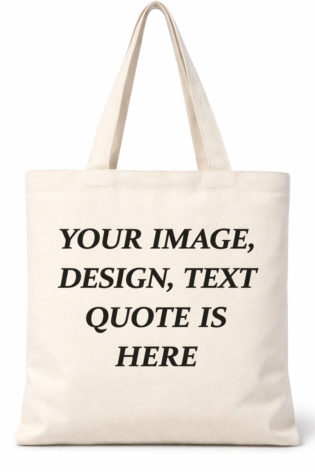 UNIQUE TOHFAA Customised Cute Cotton Tote Bag for Women | Reusable Eco-Friendly Carry Bag with Funny Feline Good Print for Shopping, Travel & Daily Use