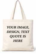 UNIQUE TOHFAA Customised Cute Cotton Tote Bag for Women | Reusable Eco-Friendly Carry Bag with Funny Feline Good Print for Shopping, Travel & Daily Use