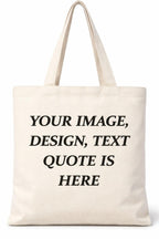 UNIQUE TOHFAA Customised Cute Cotton Tote Bag for Women | Reusable Eco-Friendly Carry Bag with Funny Feline Good Print for Shopping, Travel & Daily Use
