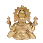 ARTVARKO Brass Sitting Ganesha Ganpati Idol for Gift Ganesh Big Size Murti Home Décor Shop Entrance Height 8 Inches