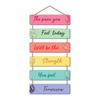 Artvibes The Pain You Feel Today Printed Wooden Wall Hanging | Quotes Decor Item | Motivational Wall Decor | Wall Poster | Graphic Art | Gift Items | Office Wall Decoration Items (WH_3215N)