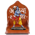 VJ SONS Wooden Temple Plywood Mandir Singhasan,Baal Gopal,Pooja Room Home Decore Office Or Home Temple (Red 1)