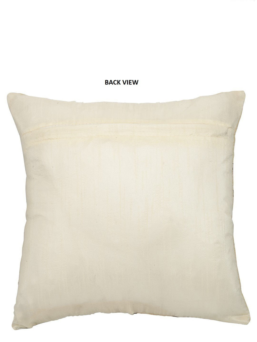 AEROHAVEN Set Of 5 Decorative Hand Made Jute Throw/Pillow 150 TC Cushion Covers - 20 X 20 Inches, Multicolor