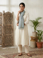 VASABA Women's Stylish Elegant Summer Cotton Stole/Scarf/Scarves with Multicolor Floral Pattern