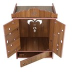 Lakhaji Wooden Wall Hanging Temple For Home And Shop,Office And Home Showpiece Temple,43 cm,29 Cm