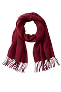 FM Trends Stylish Plain Scarf for Women & Girls | Solid Color Stole, Dupatta, Shawl | Elegant Ladies Accessory (Maroon, 1.8 meters)