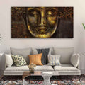 VIBECRAFTS Canvas Paintings for Living Room Drawing Room Divine Buddha Sculpture Canvas Wall Painting Fitted With Wooden Frame for Home | Office | Gift (PTVCH_2426)