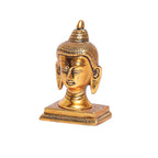 KridayKraft Lord Gautam Buddha Metal Statue Beautiful Gold Antique Finishing Meditation Buddha Murti Religious Idol for Home Office Decoration & Pooja Gifting Purpose Sculpture...