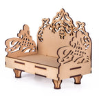 kriyanta Wooden Small Temple for Home Puja Mandir Wall Hanging and Table Top Home Mandir Temple Home Decor Beautiful Wooden Temple. (Hindolo W 1628)