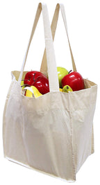 BSD Organics Cotton Canvas Reusable Shopping Grocery Bag