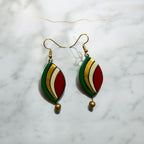 Le bijouxistic Terracotta Necklace Set for Women and Girls, Handmade Terracotta Jewelry, Handmade Necklace earring - Green Necklace Earring, Clay Work Jewelry for Women.