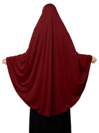 Mehar Hijab's Modest Women's Long Hijab iCRA Feel Good Fabric ZAKIA (D Maroon, X-Large)